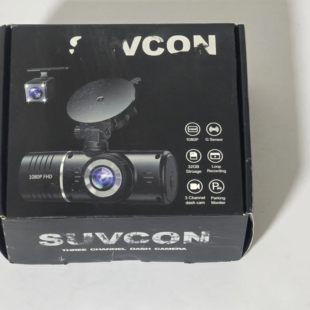 Black Dash Camera with 1080P FHD